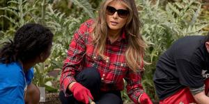 Melania Trump au potager pour nourrir la maison blanche à court de légumes
