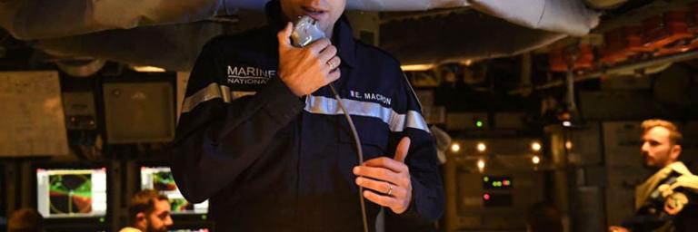 Déplacement du porte avion Charles de Gaulle pour l'acte XX